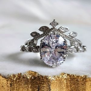 NWT Ryze White Frost Cubic Zirconia .925 Sterling Silver Ring - Size 8